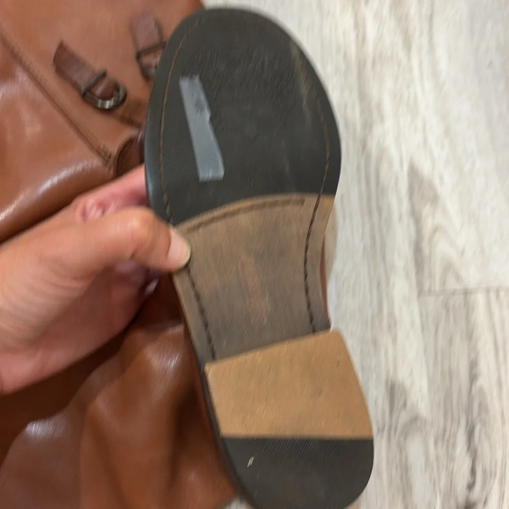 Vince Camuto Keaton Chestnut Riding Boots 5.5